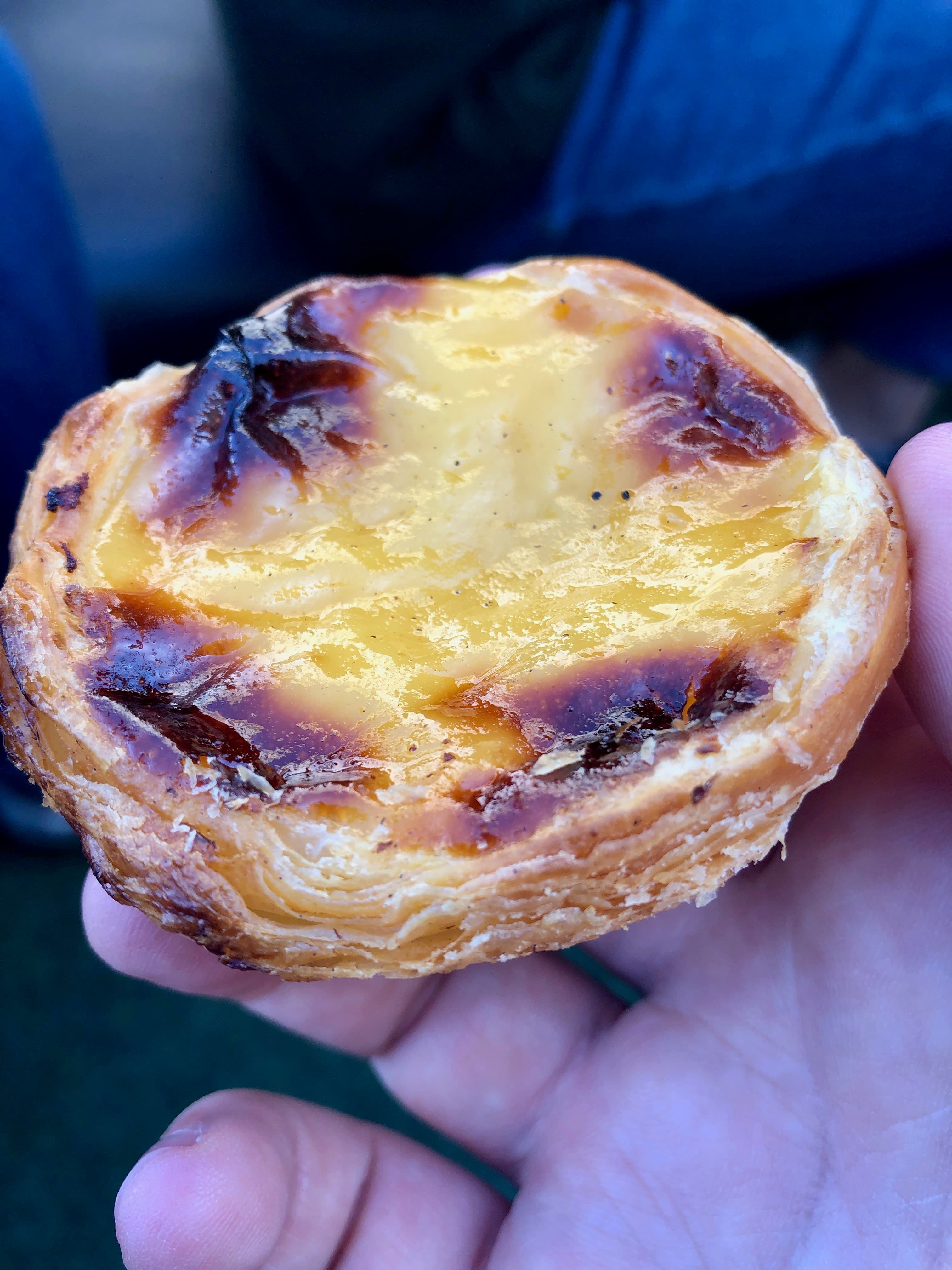 En portugisisk pastel de nata
