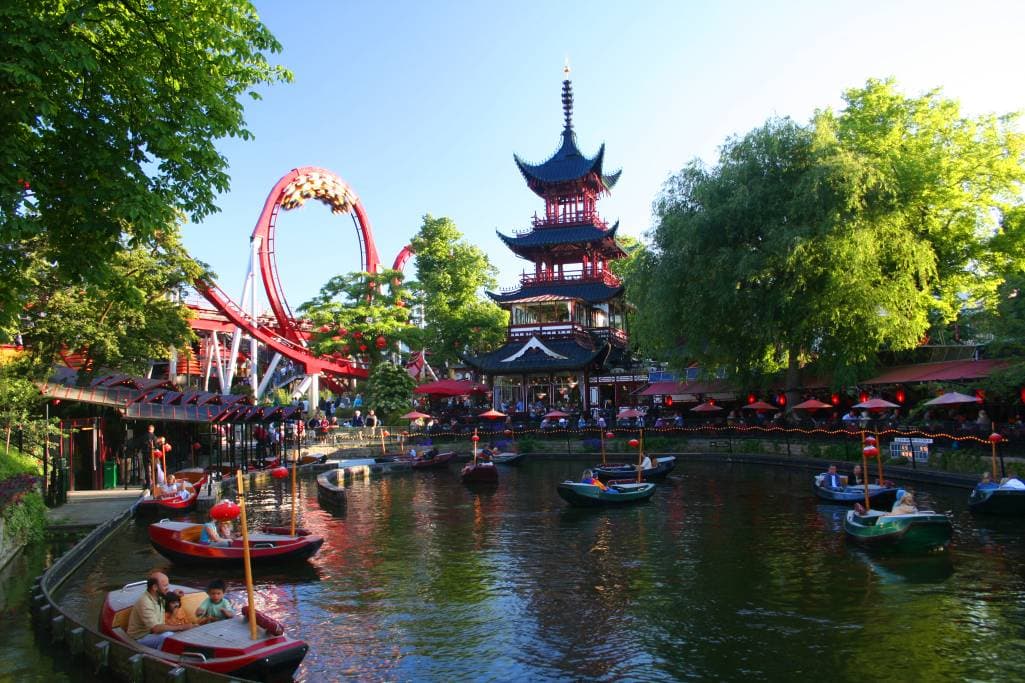 Fornøyelser i Tivoli i København